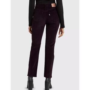 Levi's Classic Straight Corduroy Jeans Soft Cali Plum 31 Cropped